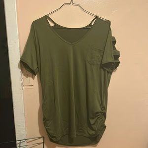 Green blouse